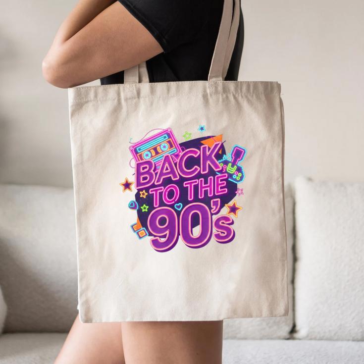 Back To The 90s Retro Nostalgia Canvas Tote Bag