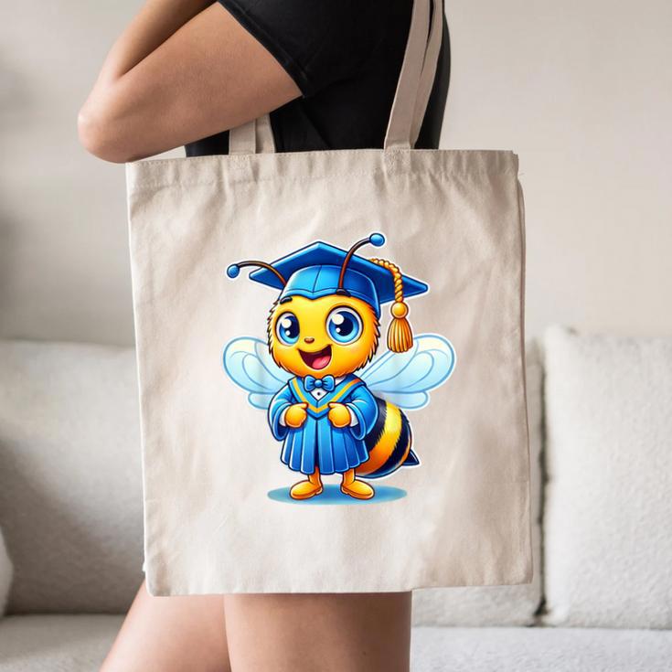 Bee Graduation Cute Kindergarten Elementary High School Canvas Tote Bag