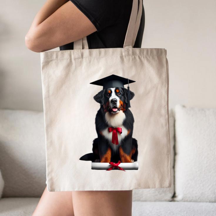 Bernese Mountain Dog Graduation Cap Graduate Training School For Men Women Girls Kids Canvas Tote Bag