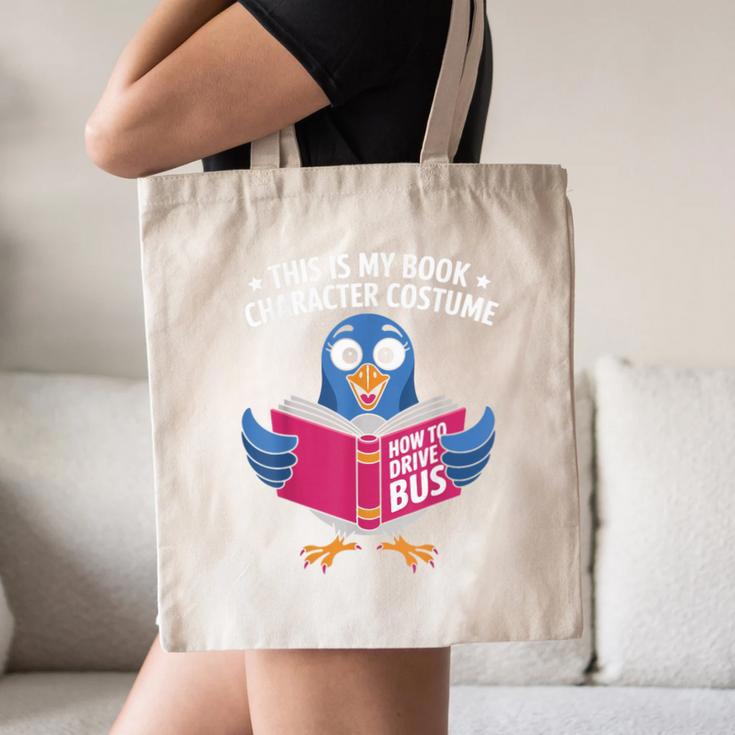 This Is My Book Character Costume Cute Pigeon Kids Reading Canvas Tote Bag This Is My Book Character Costume Cute Pigeon Kids Reading Canvas Tote Bag