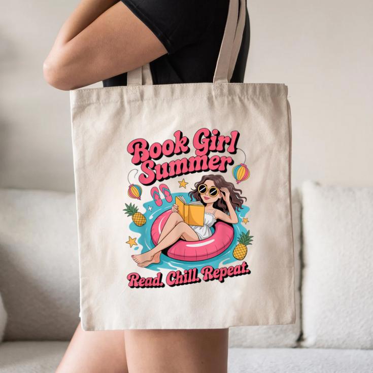 Book Girl Summer Beach Vacation Book Lover Canvas Tote Bag Book Girl Summer Beach Vacation Book Lover Canvas Tote Bag