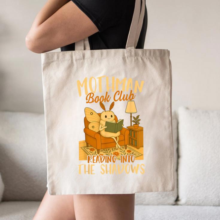 Book Lover Moth Mothman Book Club Reading Into Shadows Canvas Tote Bag Book Lover Moth Mothman Book Club Reading Into Shadows Canvas Tote Bag