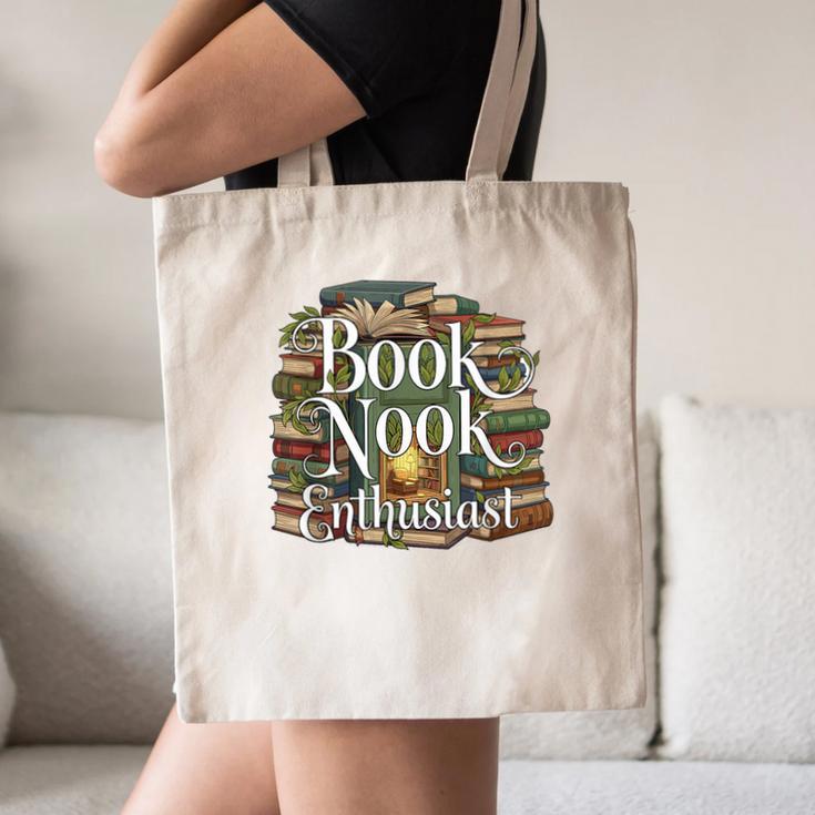 Book Nook Enthusiast Cozy Library Reader Collector Canvas Tote Bag