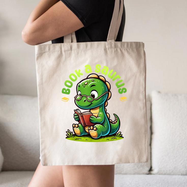 Book A Saurus Bookasaurus Dinosaur Book Girls Boys Toddler Canvas Tote Bag