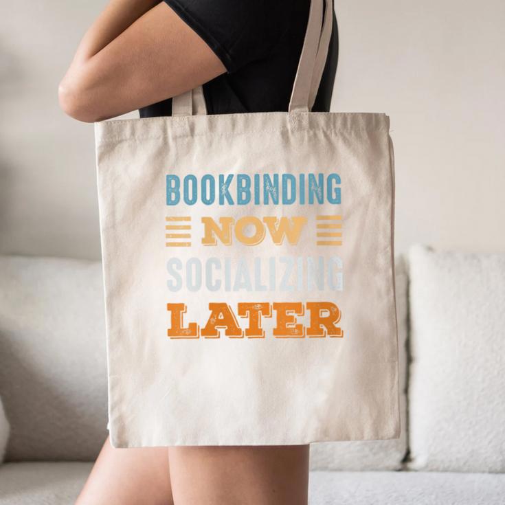 Bookbinding Now Minimal Socializing Introvert Vintage Canvas Tote Bag Bookbinding Now Minimal Socializing Introvert Vintage Canvas Tote Bag