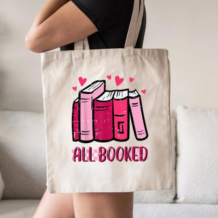 All Booked Read Book Reading Librarian Men Women Kids Canvas Tote Bag