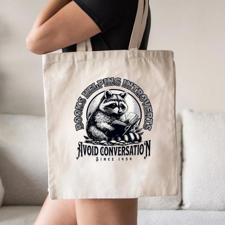 Books Helping Introvert Avoid Conversation Since 1454 Canvas Tote Bag