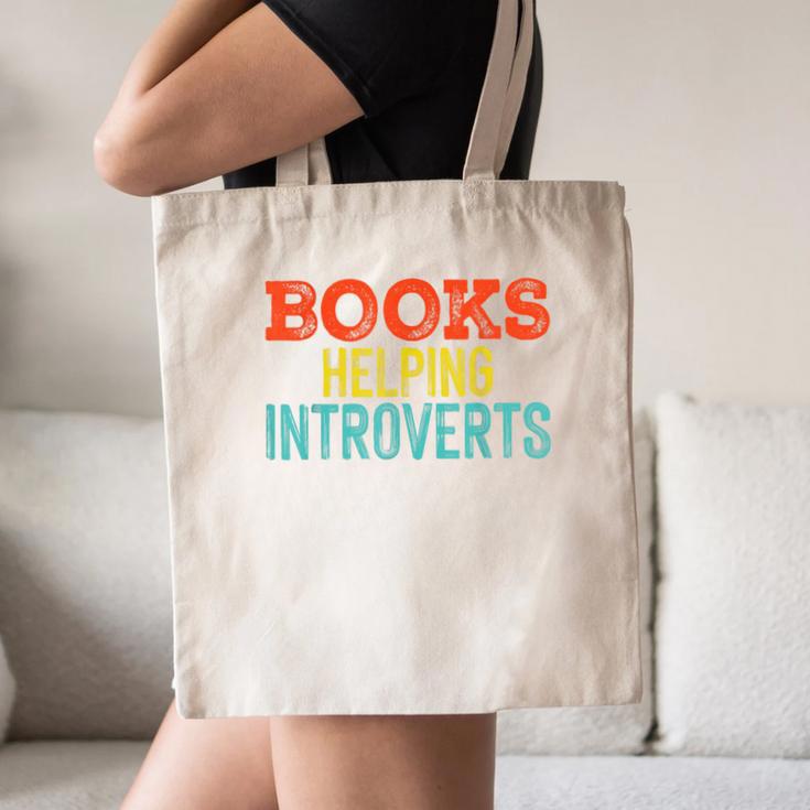 Books Helping Introverts I Introvert Canvas Tote Bag Books Helping Introverts I Introvert Canvas Tote Bag