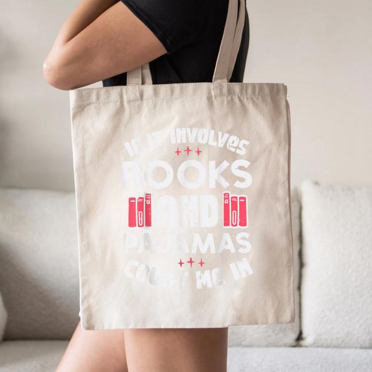 Books Pajamas Read Reading Book Librarian Women Girls Canvas Tote Bag Books Pajamas Read Reading Book Librarian Women Girls Canvas Tote Bag