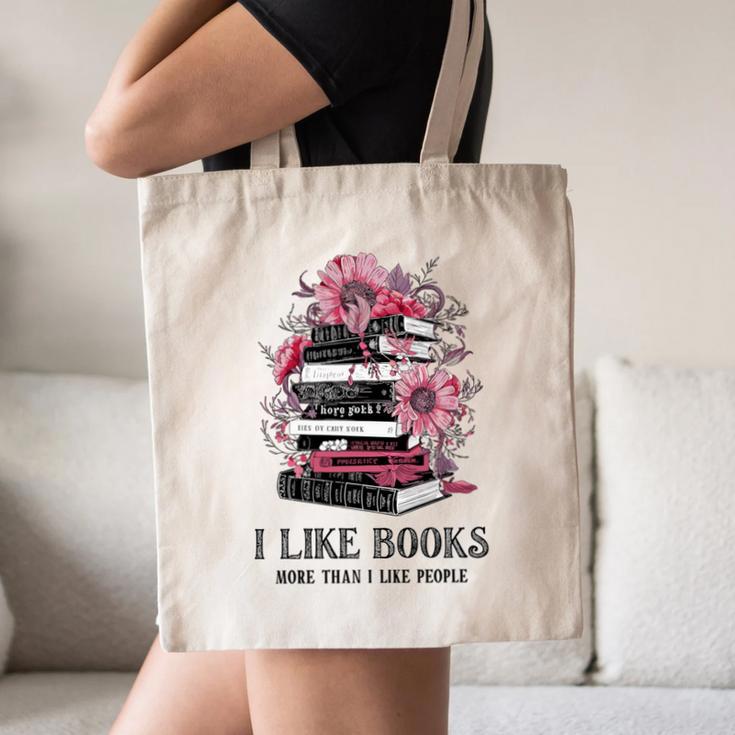 I Like Books More Than I Like People Reader Teacher Bookworm Canvas Tote Bag I Like Books More Than I Like People Reader Teacher Bookworm Canvas Tote Bag