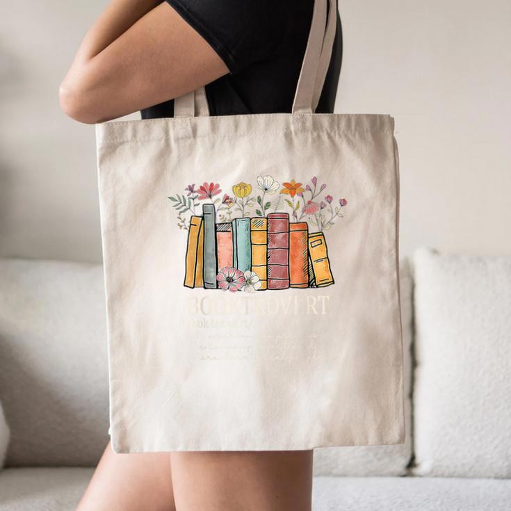 Booktrovert Cozy Book Lover Book Nerd Literary Humor Canvas Tote Bag