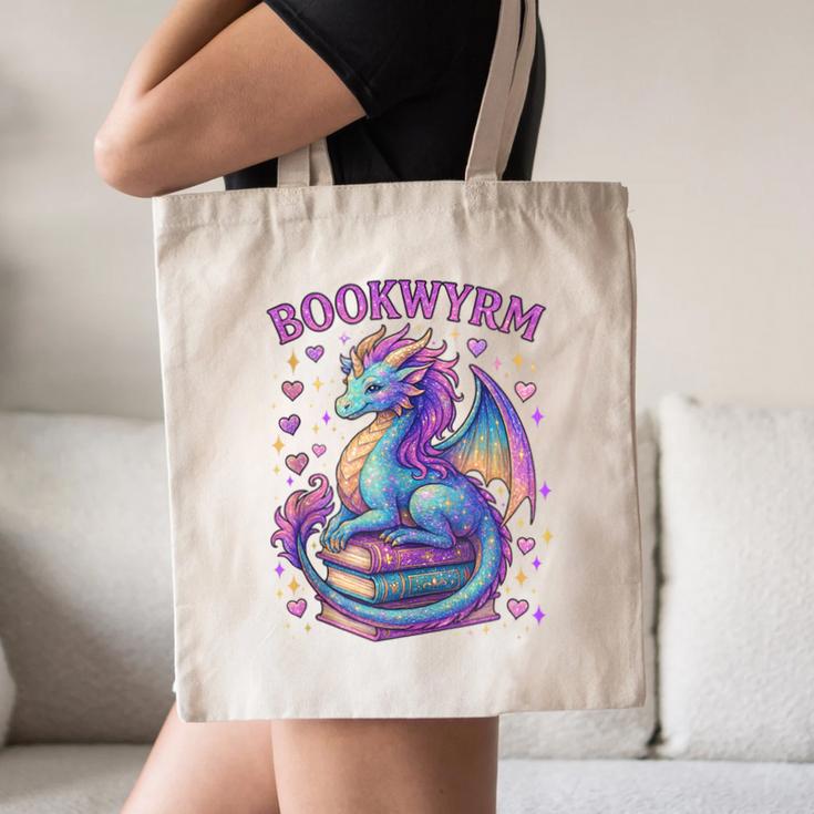 Bookwyrm Just a Girl Who Loves Dragons Books Dragon Reader Canvas Tote Bag