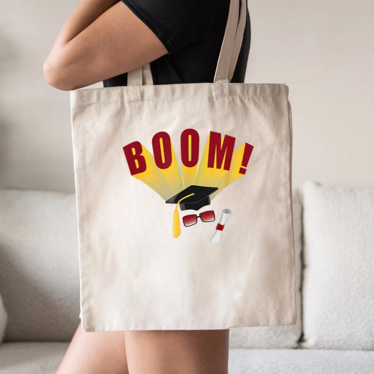 Boom Graduation Hat And Diploma For Proud Graduate Canvas Tote Bag