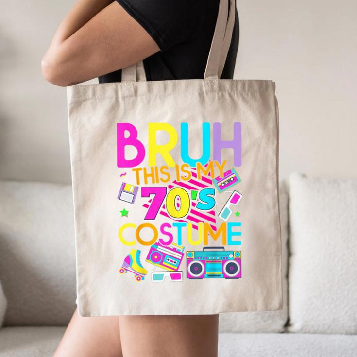 Bruh This Is My 70's Costume Nostalgia Mixtape 1970s Party Canvas Tote Bag