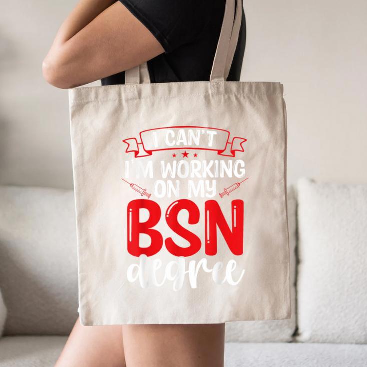 BSN Nurse Graduation Essentials BSN Nursing School Student Canvas Tote Bag