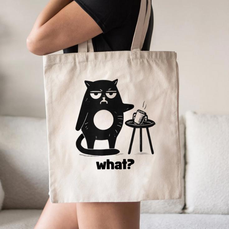 Cat What Humor Introvert Anti-Social Canvas Tote Bag Cat What Humor Introvert Anti-Social Canvas Tote Bag