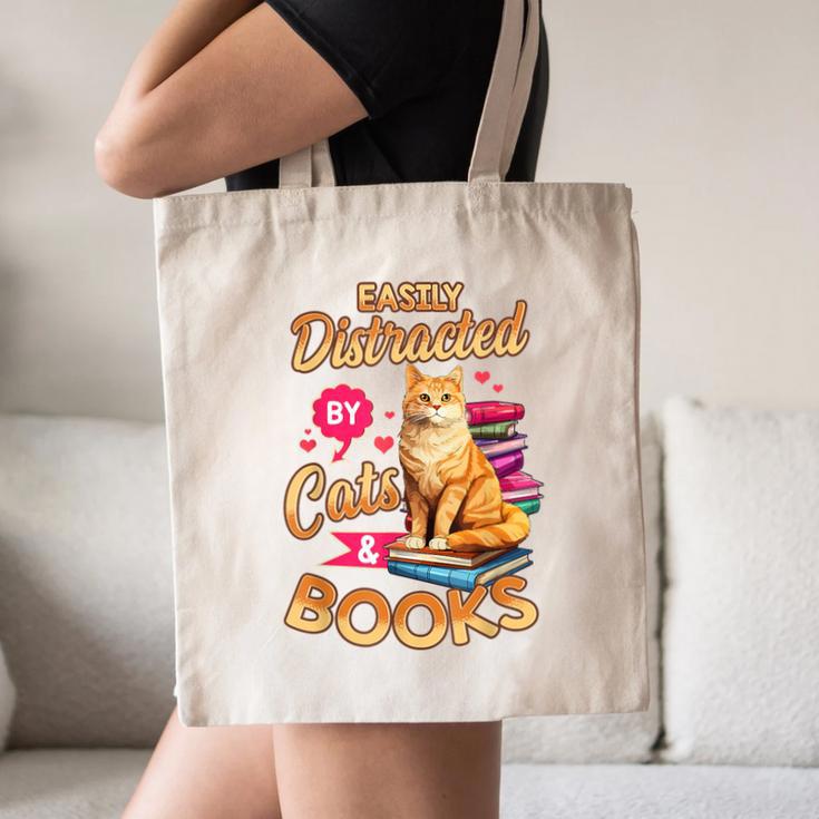 Cat Shirts For Women Book Lover Shirt Cats And Books Canvas Tote Bag