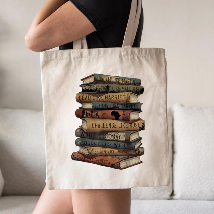 Celebrating History Month Floral Books Teacher Canvas Tote Bag