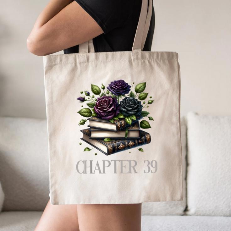 Chapter 39 39th Birthday Women Book Lovers Dark Romance Canvas Tote Bag Chapter 39 39th Birthday Women Book Lovers Dark Romance Canvas Tote Bag