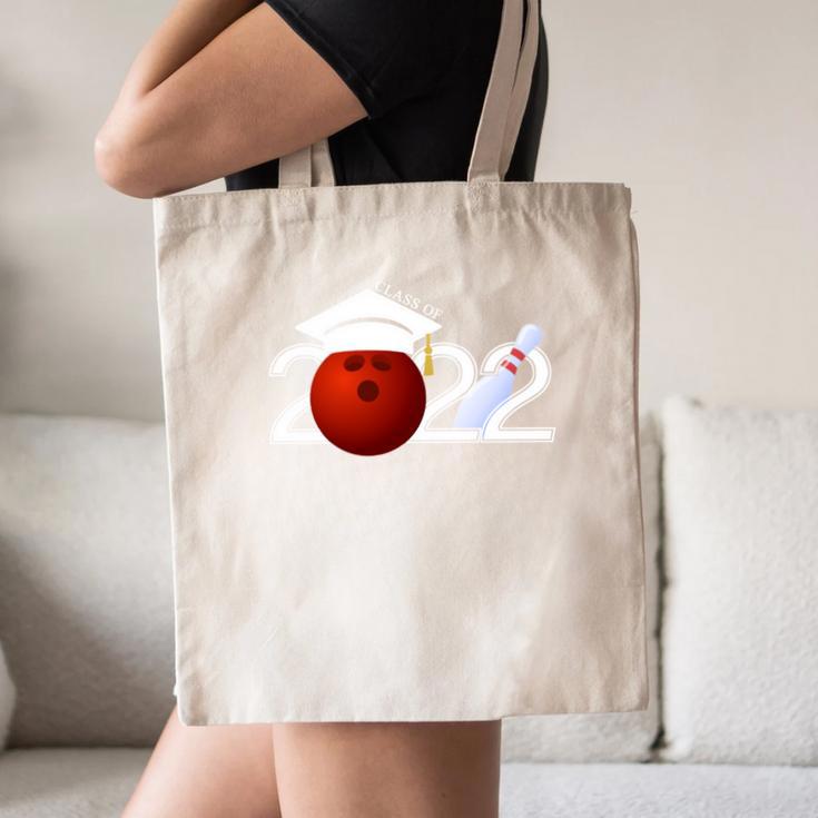 Class Of 2022 Graduation For Him Her Bowling Sports Canvas Tote Bag