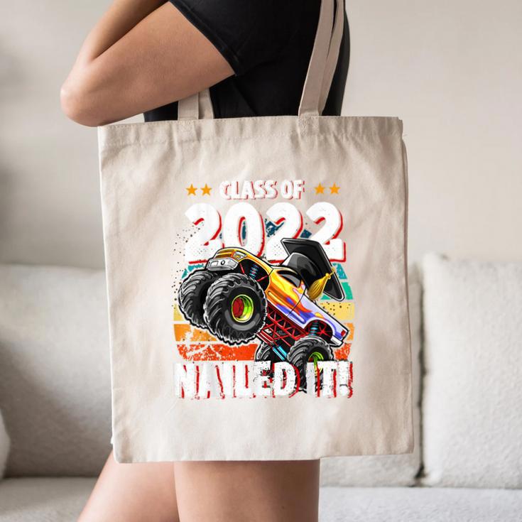 Class Of 2022 Monster Truck Graduation Cap Retro Sunset Boy Canvas Tote Bag