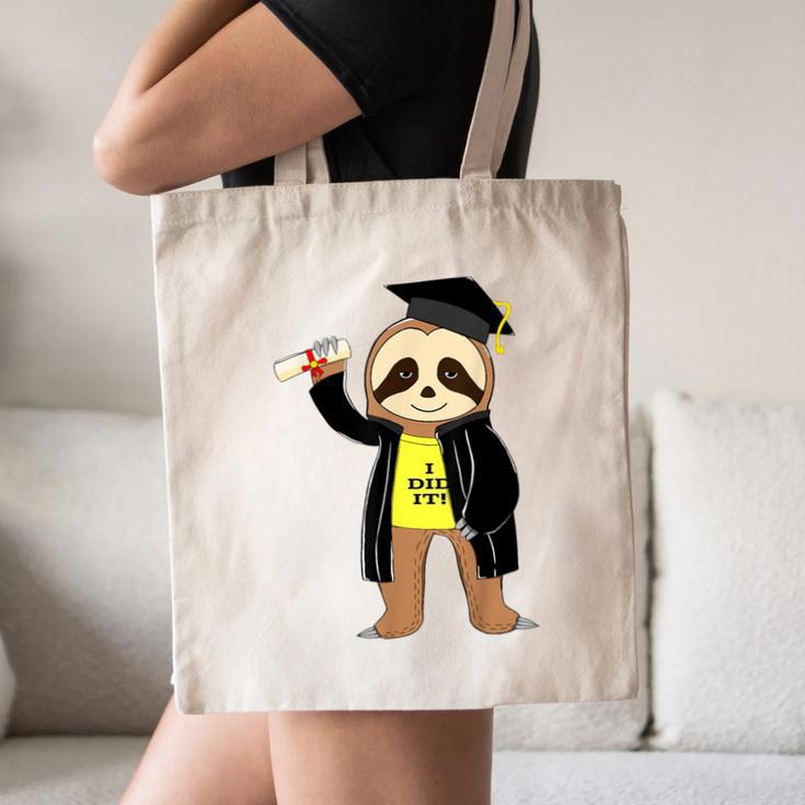 Class Of 2022 Sloth Graduation Masters College High School Canvas Tote Bag