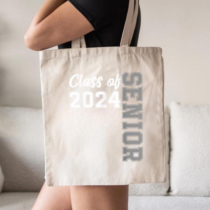 Class Of 2024 Senior 24 Shirt High School Graduation Party Canvas Tote Bag