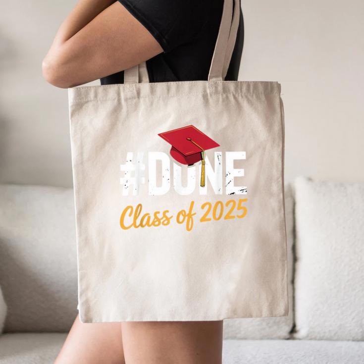 Class Of 2025 Graduation Hashtag DONE Graduate Canvas Tote Bag