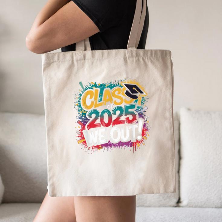 Class Of 2025 We Out Graffiti Graduation 2025 Canvas Tote Bag