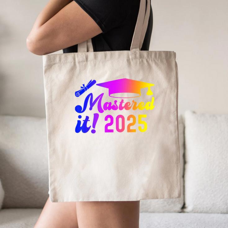 Class Of 2025 Mastered It College Masters Degree Graduation Canvas Tote Bag