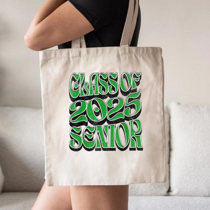 Class Of 2025 Senior Green Student Graduation Canvas Tote Bag