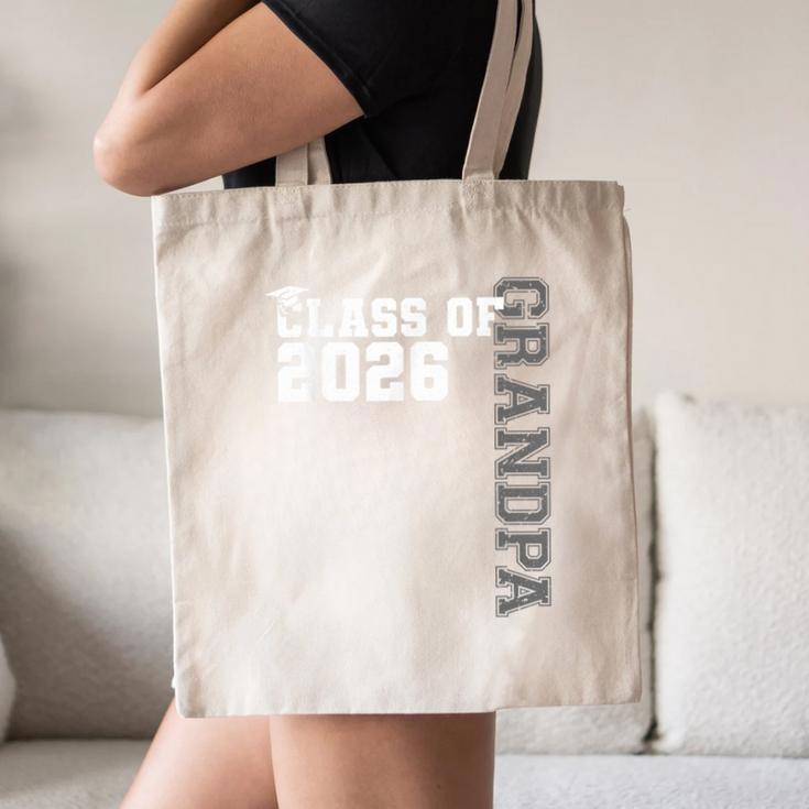 Class Of 2026 Proud Grandpa Of A 2026 Graduate Graduation Canvas Tote Bag