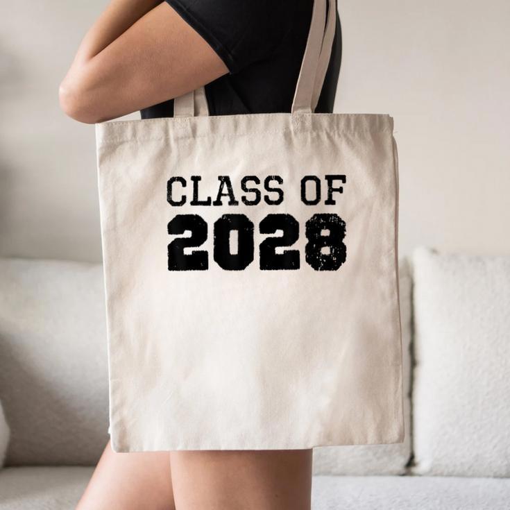 Class Of 2028 Future Graduation Vintage T-Shirt Canvas Tote Bag