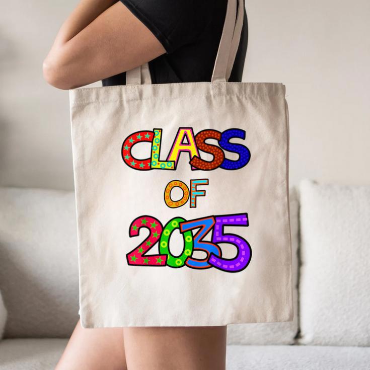 Class Of 2035 Grow With Me Kindergarten Graduation Canvas Tote Bag