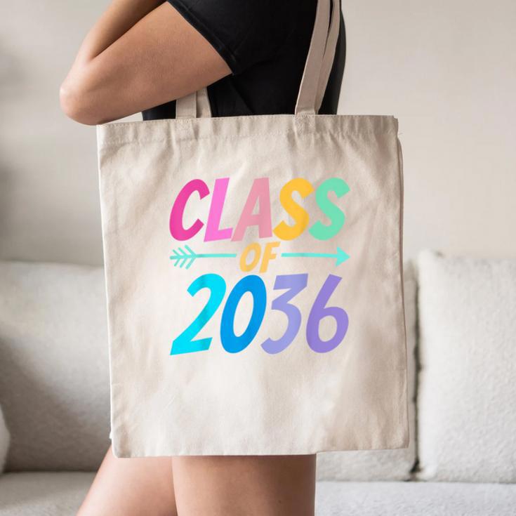 Class Of 2036 First Day Kindergarten Grow With Me Graduation Canvas Tote Bag