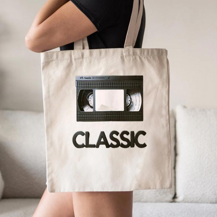 Classic VHS Tape Nostalgia Retro Canvas Tote Bag
