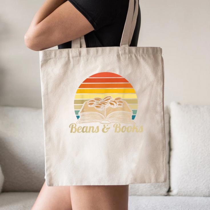 Coffee Beans & Books Retro Bookworm Librarian Canvas Tote Bag Coffee Beans & Books Retro Bookworm Librarian Canvas Tote Bag