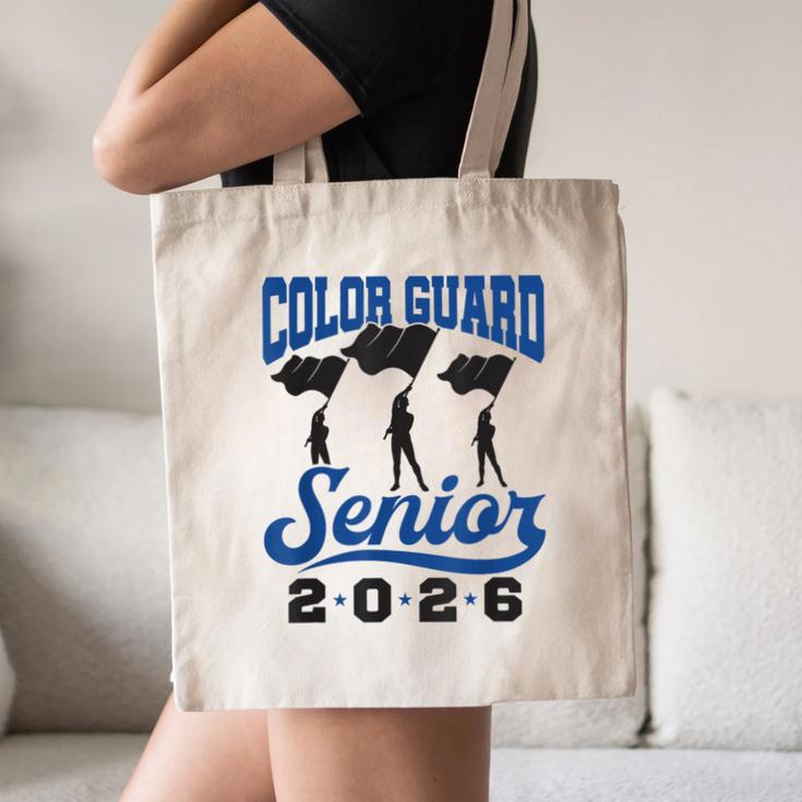 Color Guard Senior 2026 Flags Marching Band Graduation Grad Canvas Tote Bag