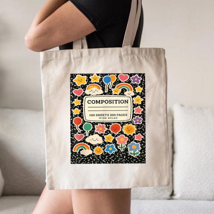 Composition Notebook Costume Teacher Matching Halloween Book Canvas Tote Bag