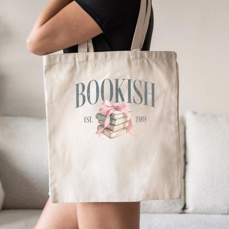 Coquette Bow Book Lover Bookish Coquette Aesthetic Reading Canvas Tote Bag Coquette Bow Book Lover Bookish Coquette Aesthetic Reading Canvas Tote Bag