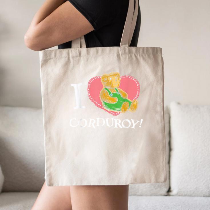 Corduroy I Heart Corduroy Teddy Bear Retro Children's Book Canvas Tote Bag Corduroy I Heart Corduroy Teddy Bear Retro Children's Book Canvas Tote Bag