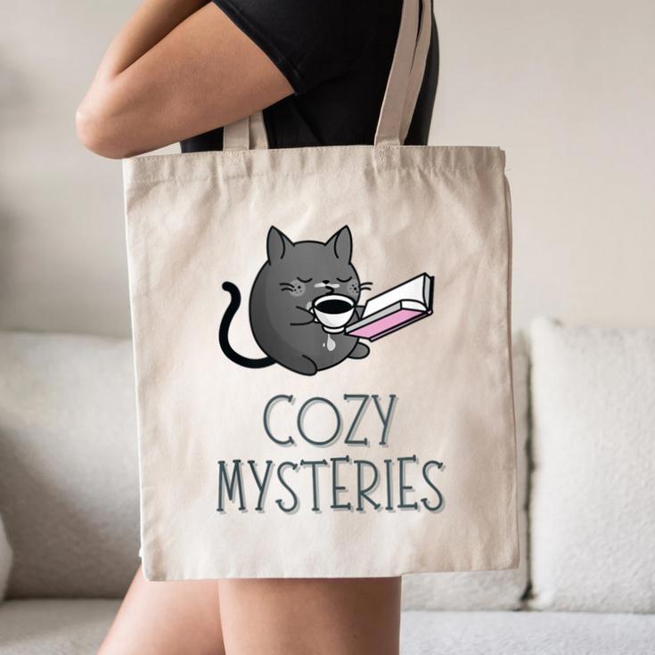 Cozy Mysteries Coffee And Novel For Book Lovers Canvas Tote Bag