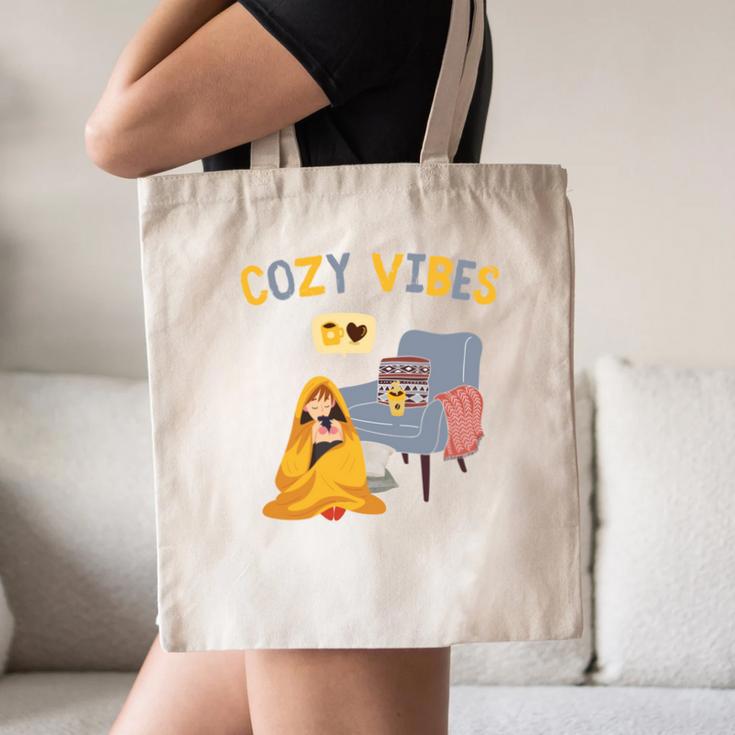 Cozy Vibes Atmospheric Introvert Canvas Tote Bag Cozy Vibes Atmospheric Introvert Canvas Tote Bag