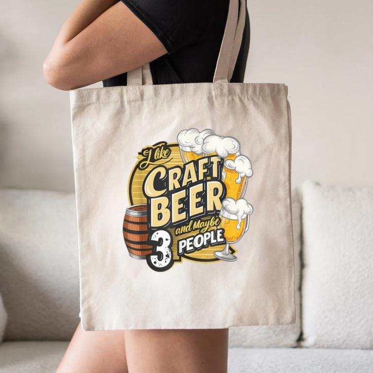 Craft Beer Lover Introverted & Hoppy Canvas Tote Bag Craft Beer Lover Introverted & Hoppy Canvas Tote Bag