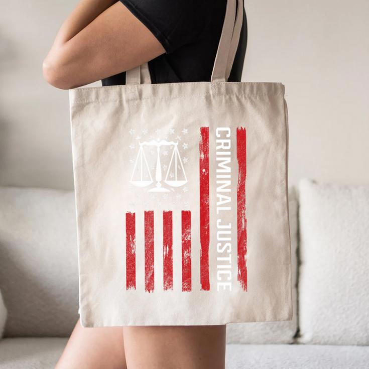 Criminal Justice Major College Student Graduate Graduation Premium Canvas Tote Bag