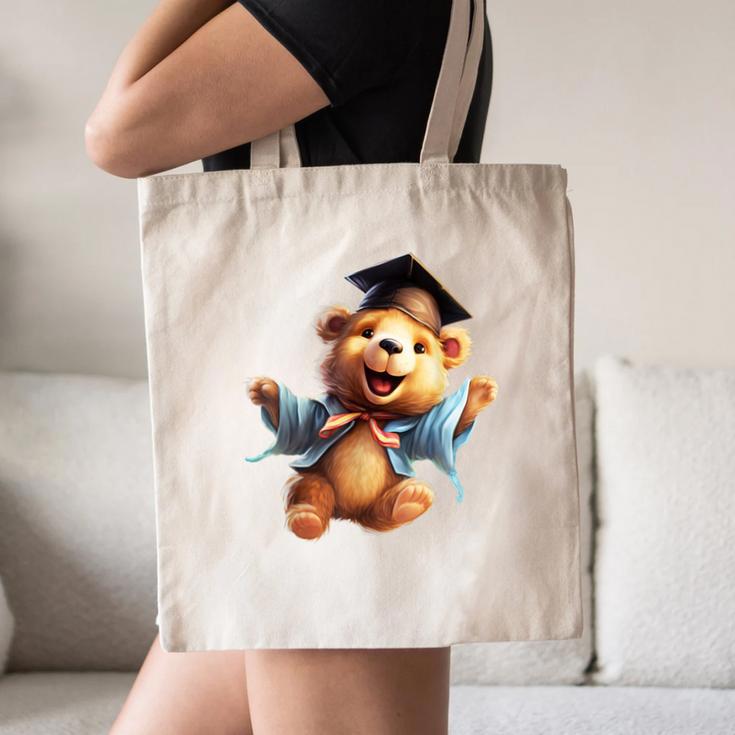 Cute Graduation Bear To Celebrate Your Graduate Canvas Tote Bag