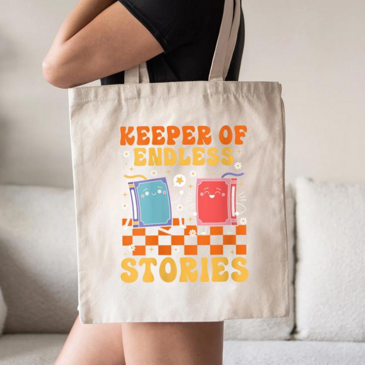 Cute Librarian Library Book Lover Keeper Of Endless Stories Canvas Tote Bag Cute Librarian Library Book Lover Keeper Of Endless Stories Canvas Tote Bag