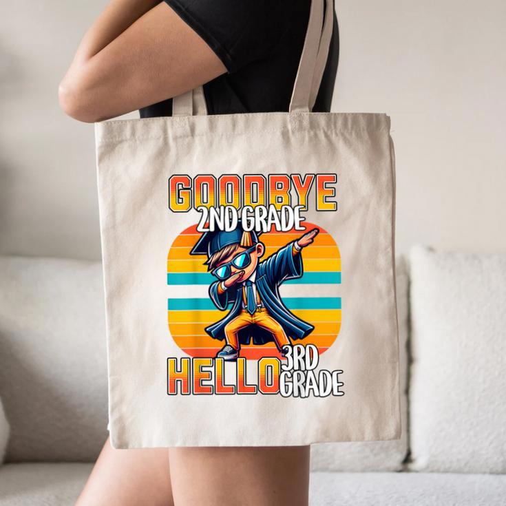 Dabbing Boy Goodbye 2nd Grade Hello 3rd Grade Graduation Canvas Tote Bag