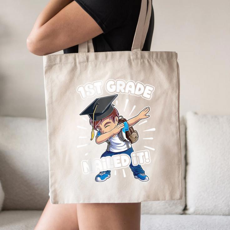 Dabbing Graduation Boy 1st Grade Class Of 2021 Nailed It Canvas Tote Bag