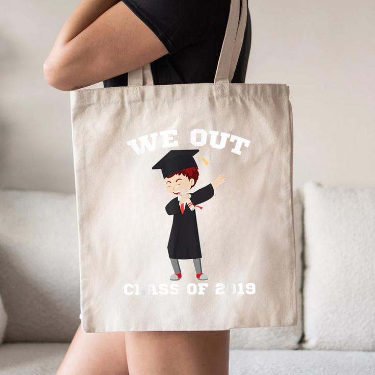 Dabbing Graduation Boy Class Of 2019 We Out Canvas Tote Bag
